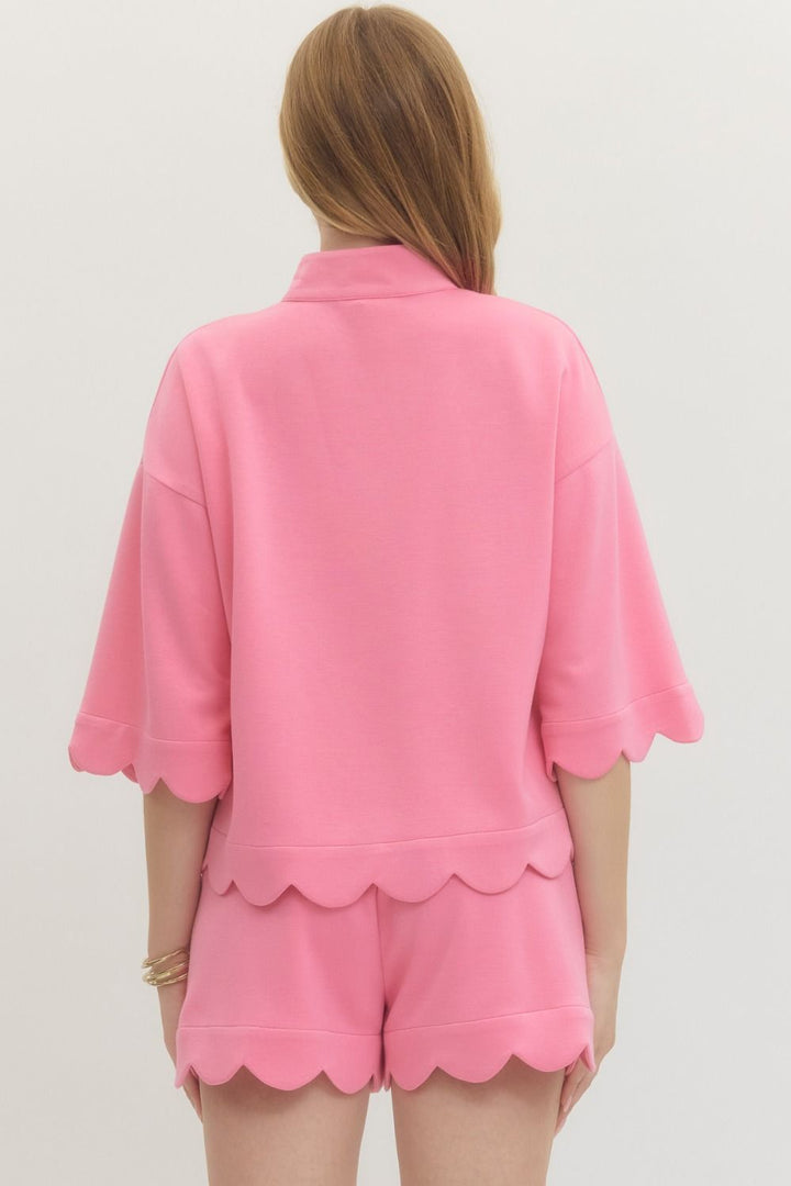 In The Clear Top in Pink