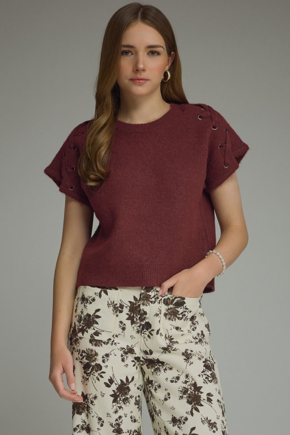 Taken With You Top in Wine