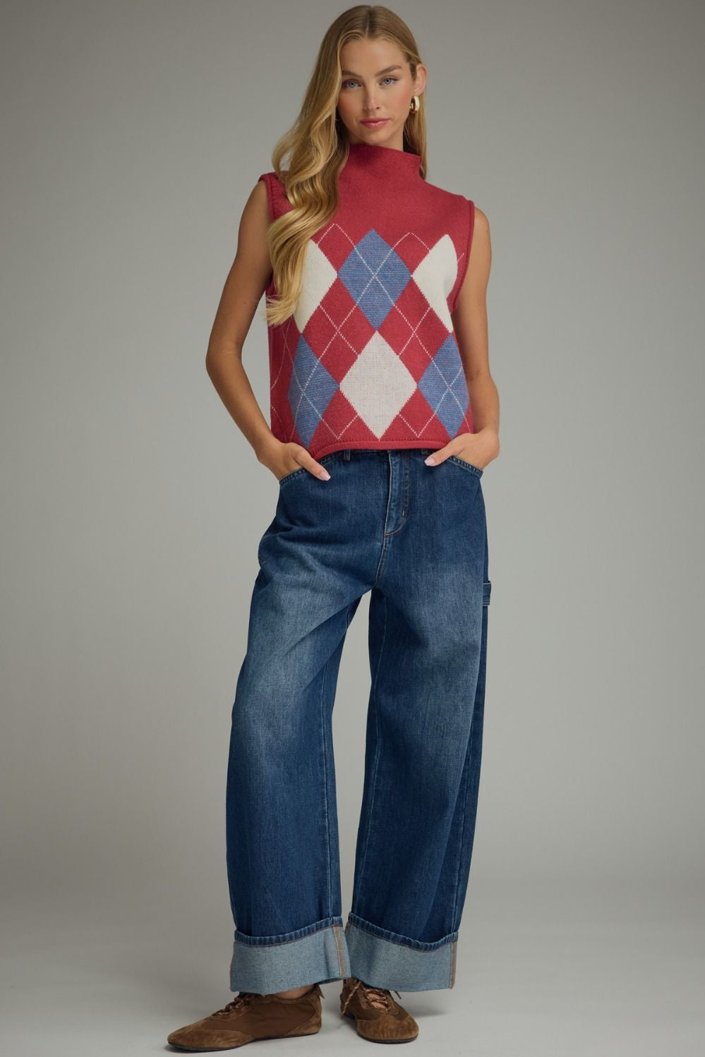 Consider It Done Sleeveless Top in Burgundy