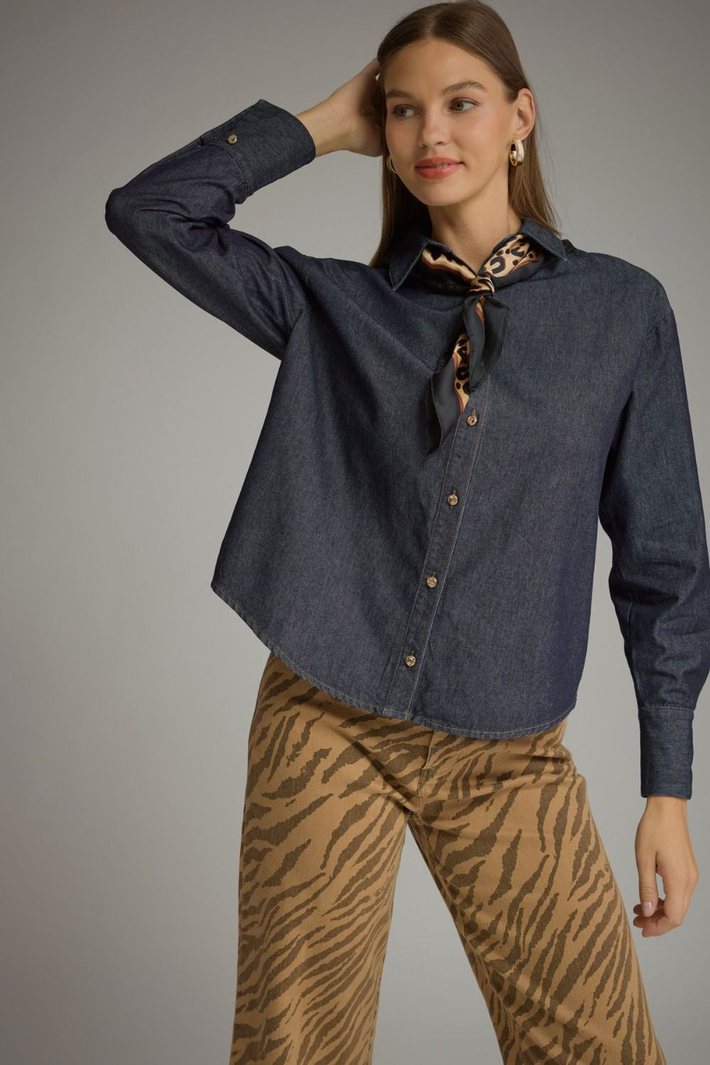 Must Be Nice Denim Top