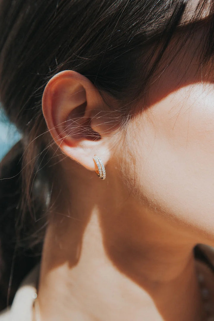 Native Gem Evil Twin Huggies in Crystal