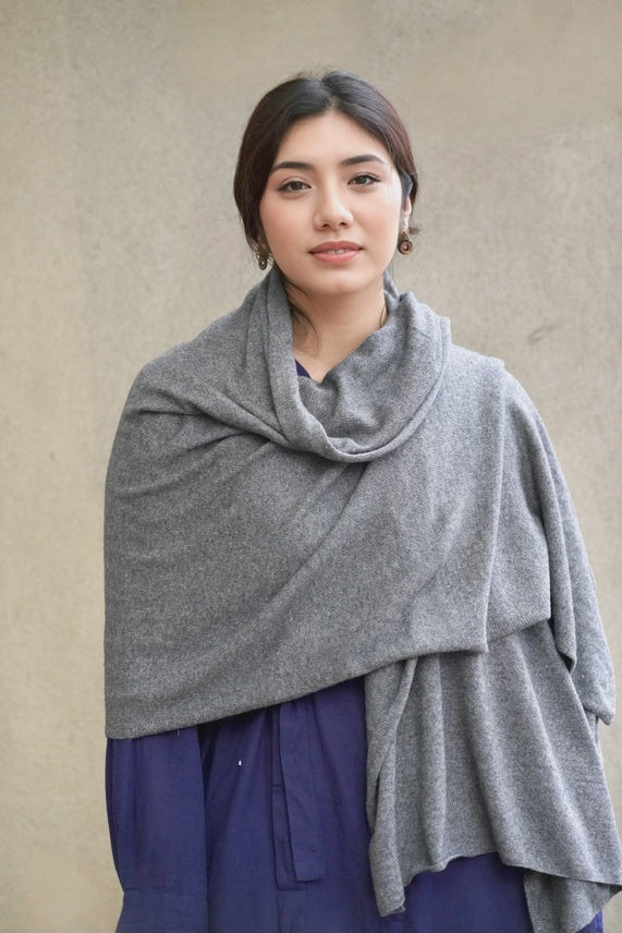 Cashmere Scarf/Wrap Charcoal