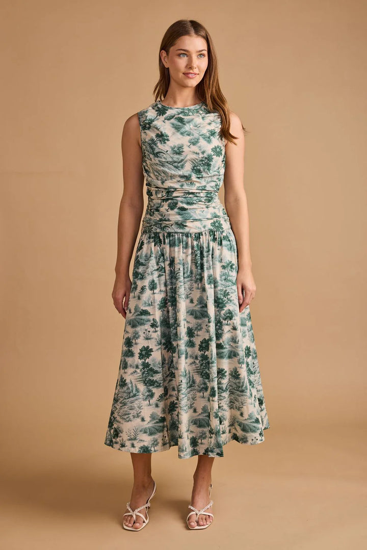Thomas and Lourdes Agatha Dress in French Toile