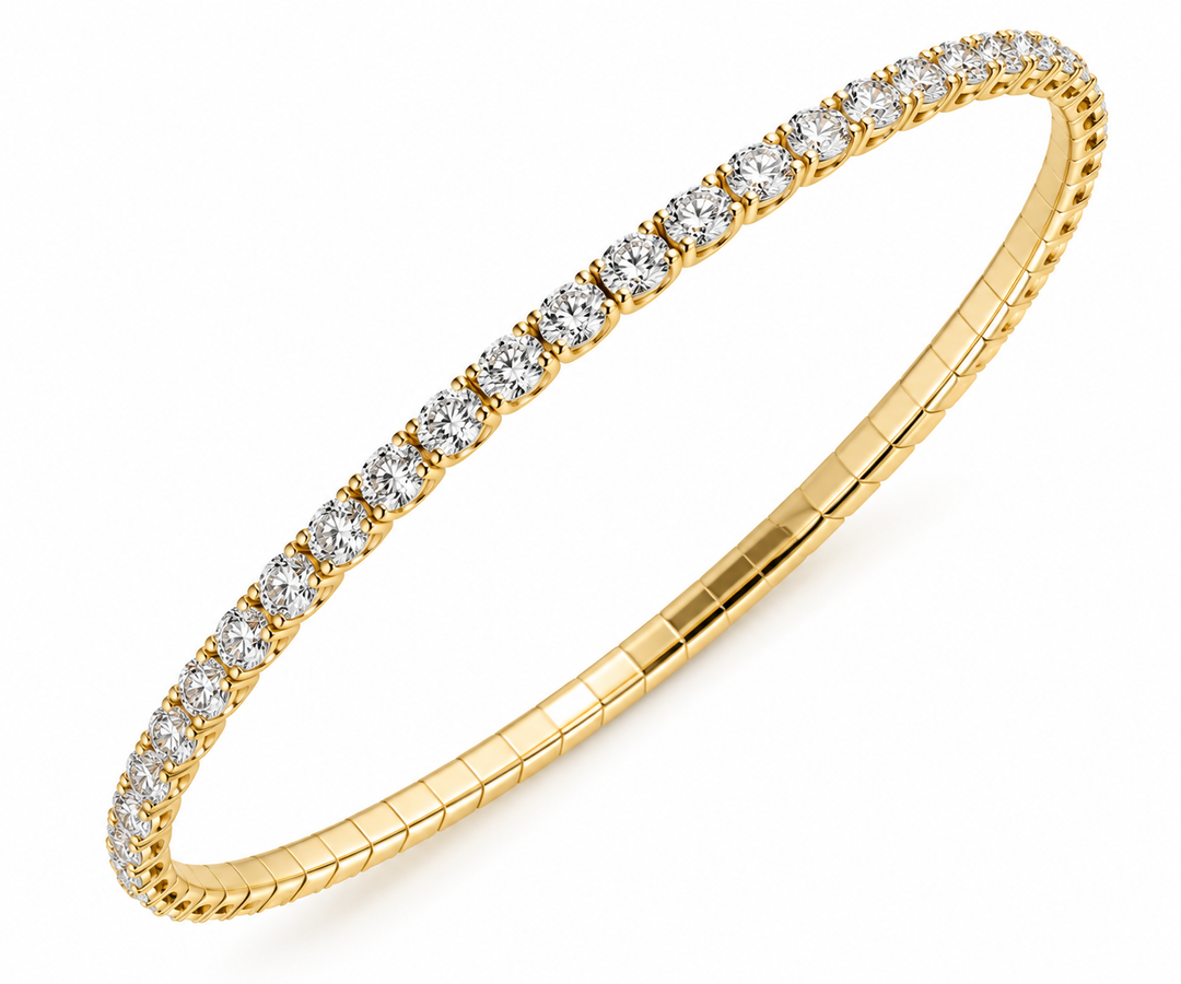 Heera Moti Hinged Row Diamond Bracelet