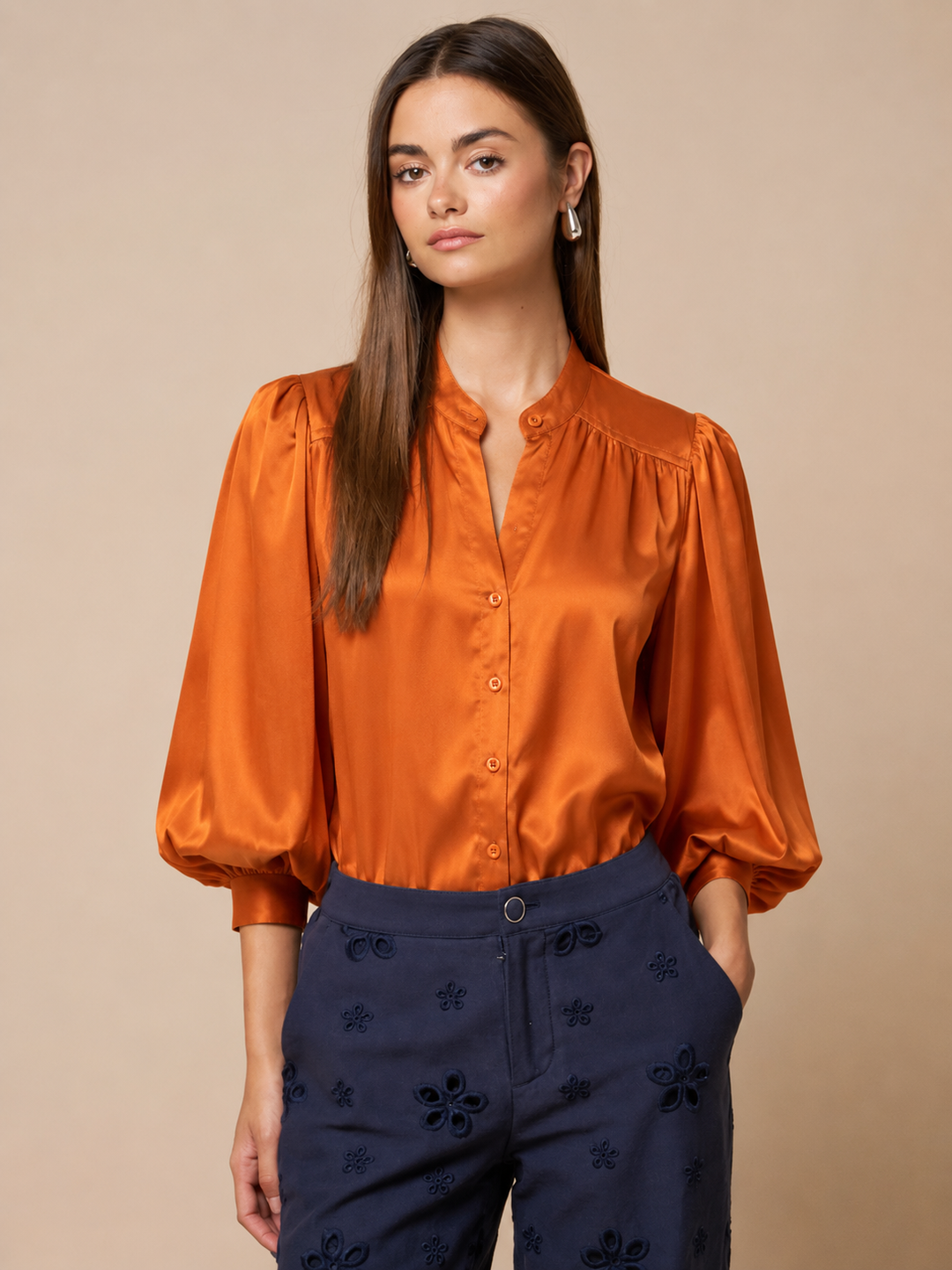 For The Best Top in Burnt Orange