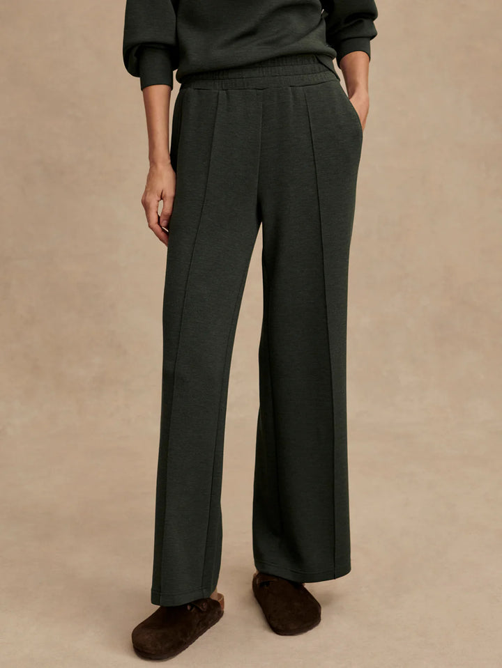 Varley The Wide Leg Pant 30" in Olive Marl