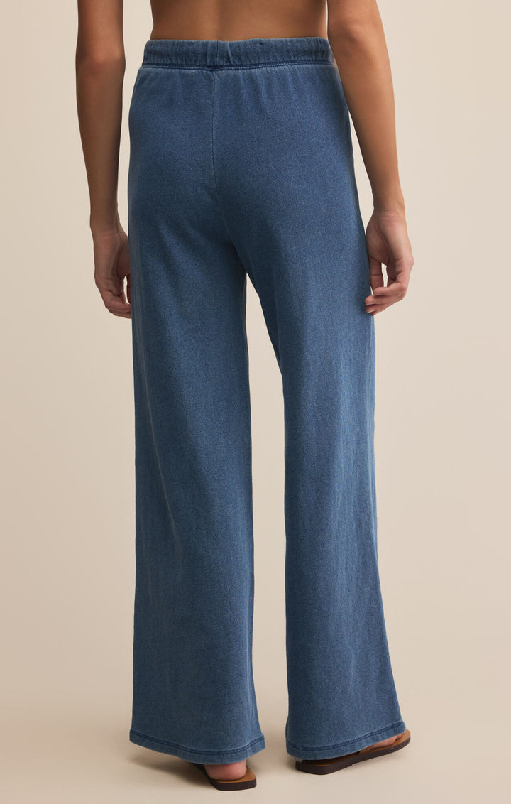 Z Supply Hunter Knit Denim Pant in Vintage Indigo