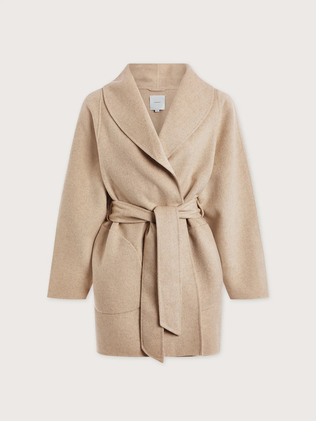 Varley Edgemere Wrap Jacket in Pumice Stone Marl