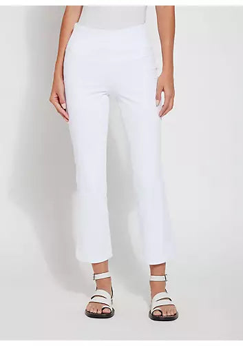 Lysse Baby Bootcut Denim Jean (27" Inseam) in White