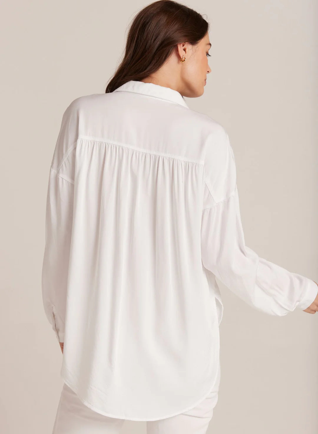 Bella Dahl Flowy Shirt in White