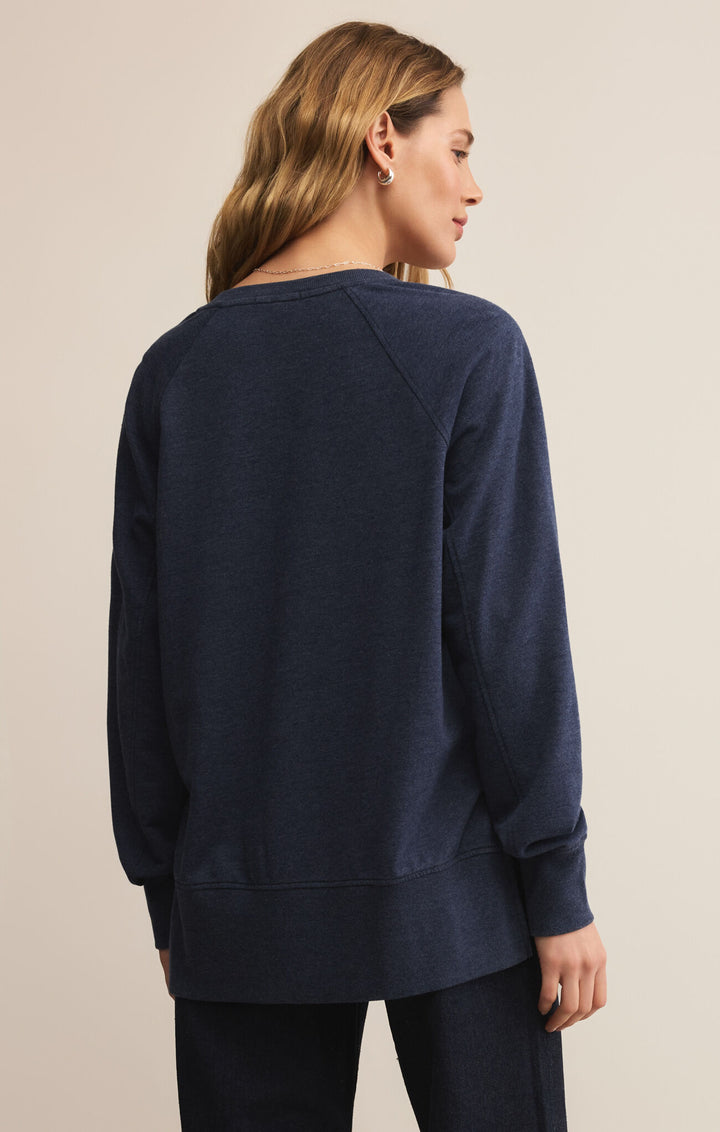 Z Supply Weekender V Neck in Blue Sapphire