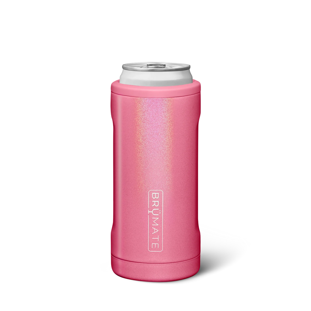 Brumate Hopsulator Slim in Glitter Pink