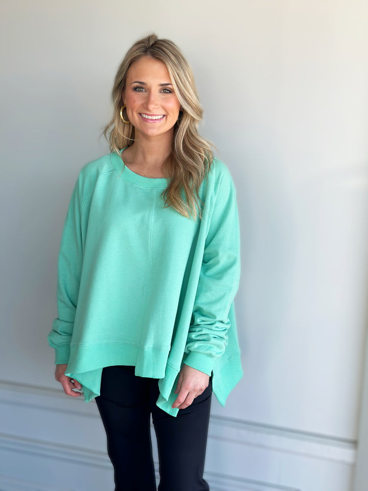 Slowing Down Seafoam Pullover