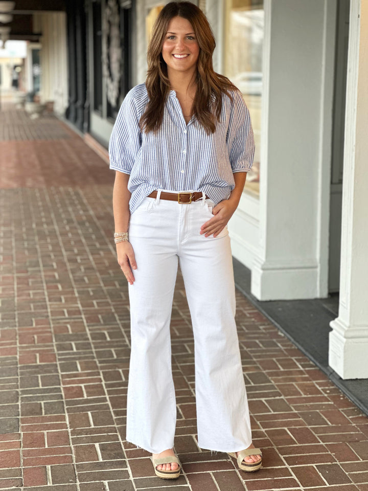 Dylan Clare Blouse in Blue
