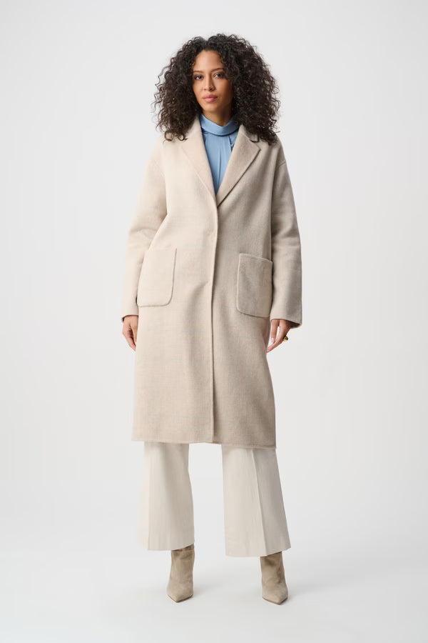 Joseph Ribkoff Chic Long Blazer Coat in Oatmeal