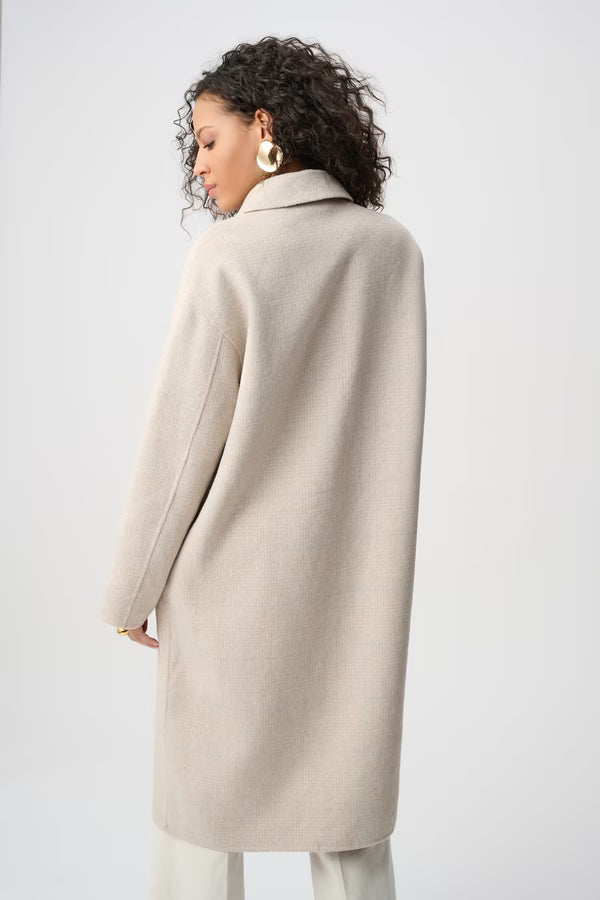 Joseph Ribkoff Chic Long Blazer Coat in Oatmeal