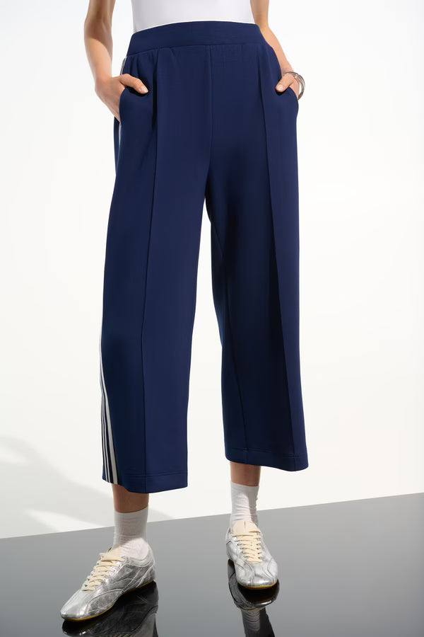 Joseph Ribkoff Striped Relaxed Trousers in Indigo