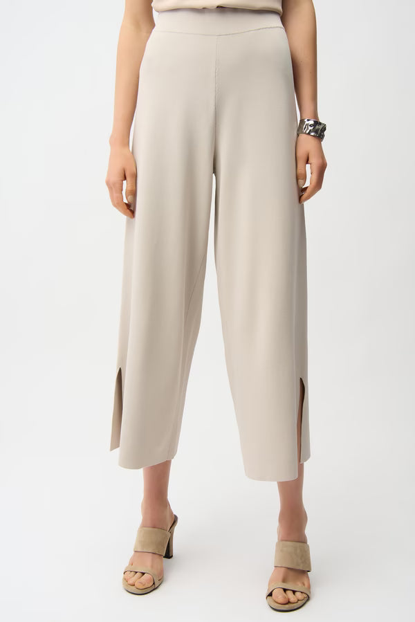 Joseph Ribkoff Mid-rise Wide-leg Trousers in Moonstone