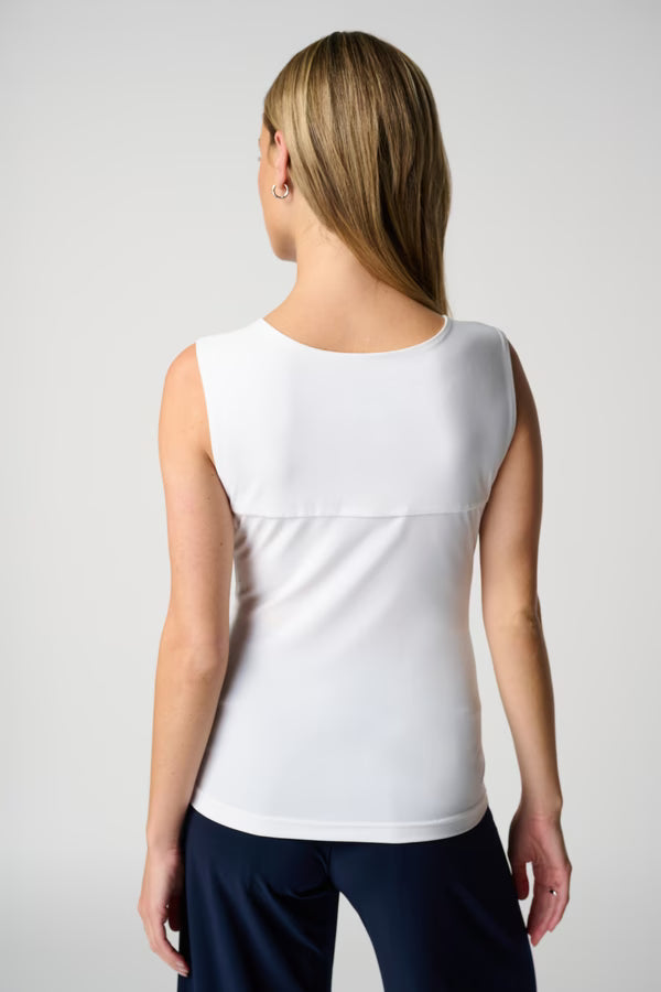 Joseph Ribkoff Casual Square Neck Tank in Vanilla