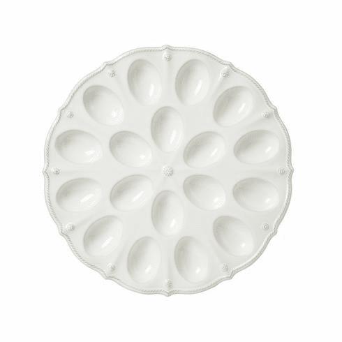 Juliska Berry & Thread Whitewash Deviled Egg Tray