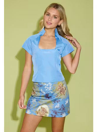 Alden Adair Ruby Top in French Blue