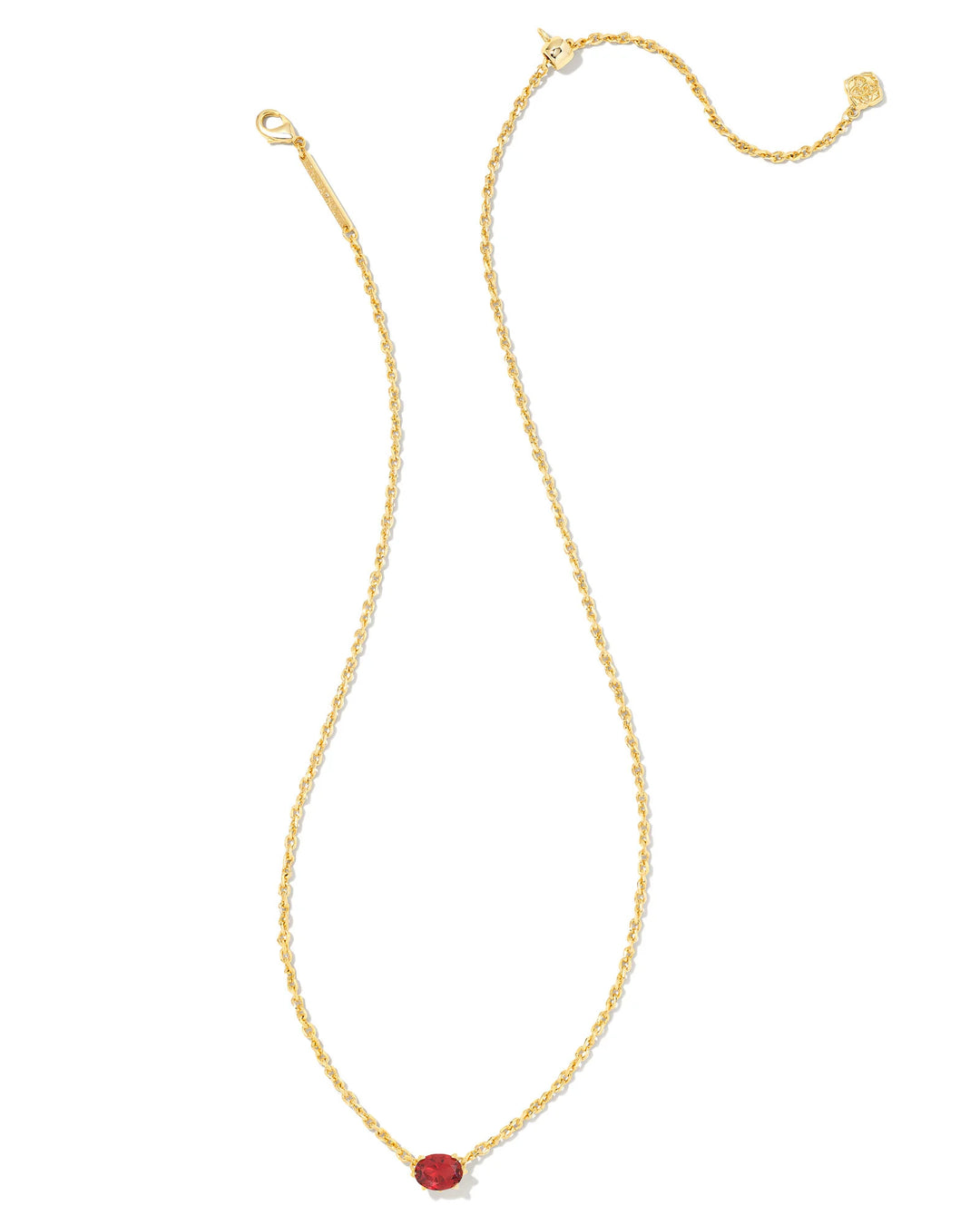 Kendra Scott Cailin Gold Pendant Necklace in Red Crystal – Sugar