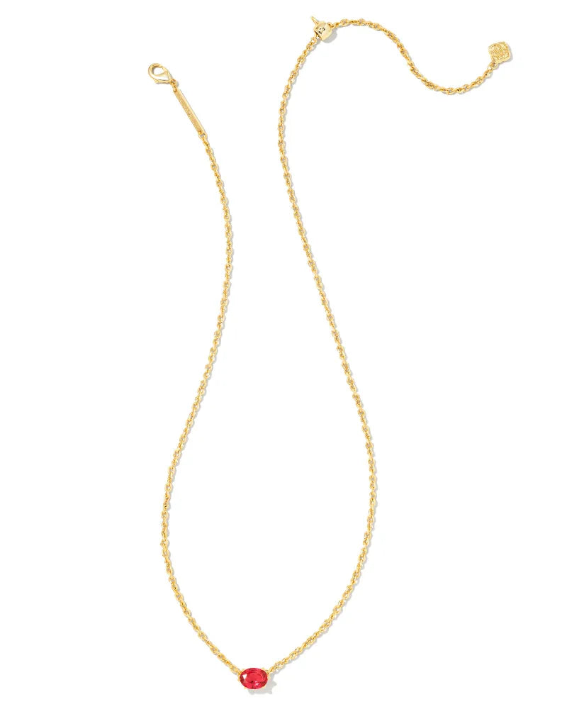 Kendra Scott Cailin Red Crystal Pendant Necklace
