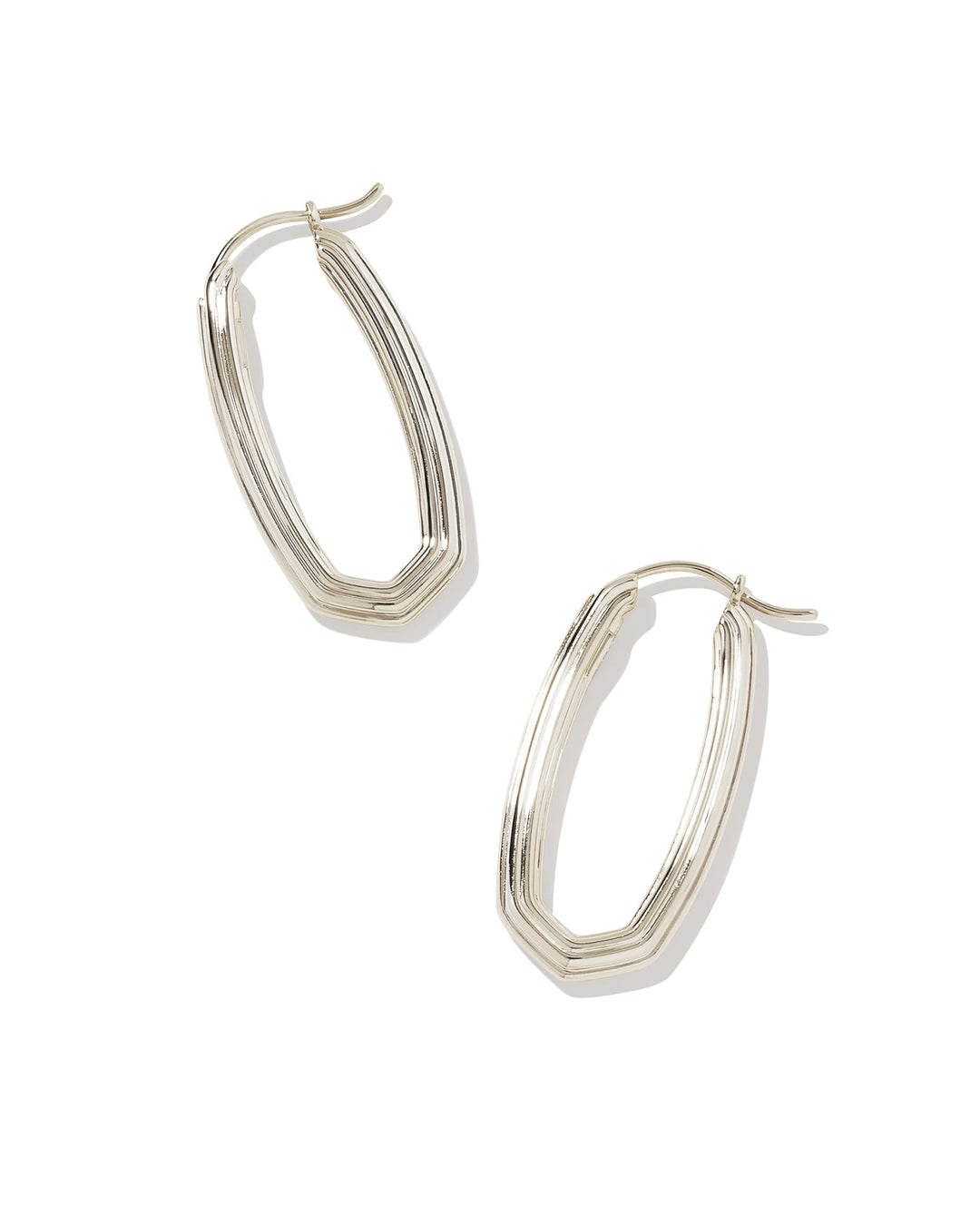 Kendra Scott Heather Hoop Earrings in Silver
