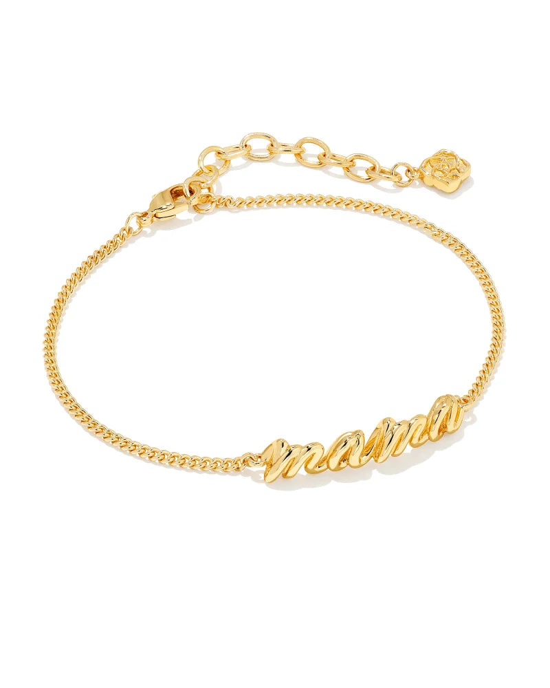 Kendra Scott Mama Script Bracelet in Gold