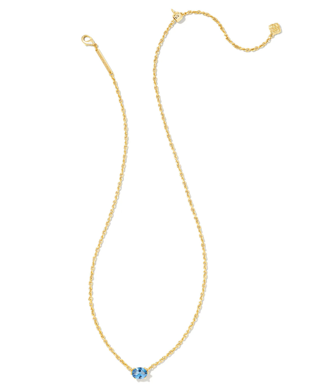 Kendra Scott Cailin Pendant Necklace Gold Blue Violet Crystal
