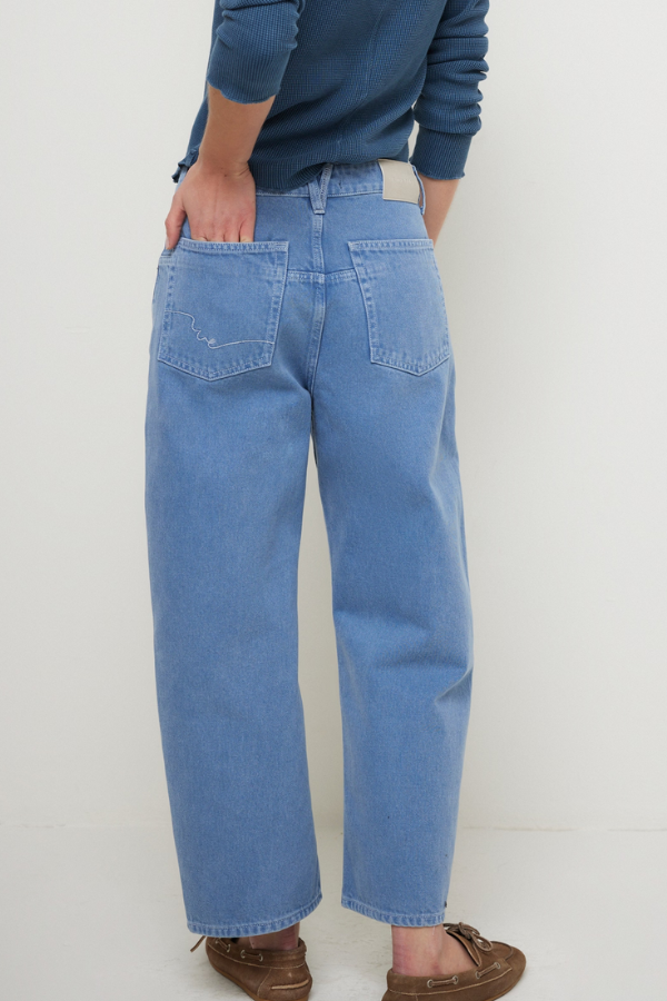 Free People Deep Trance Dropped Boyfriend Jean in Ocean