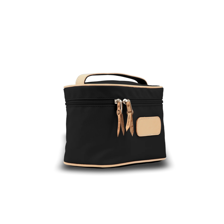 Jon Hart Makeup Case in Black Coated Canvas