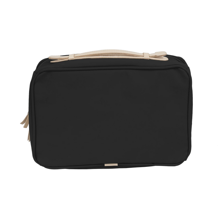 Jon Hart Large Travel Kit in Black Coated Canvas