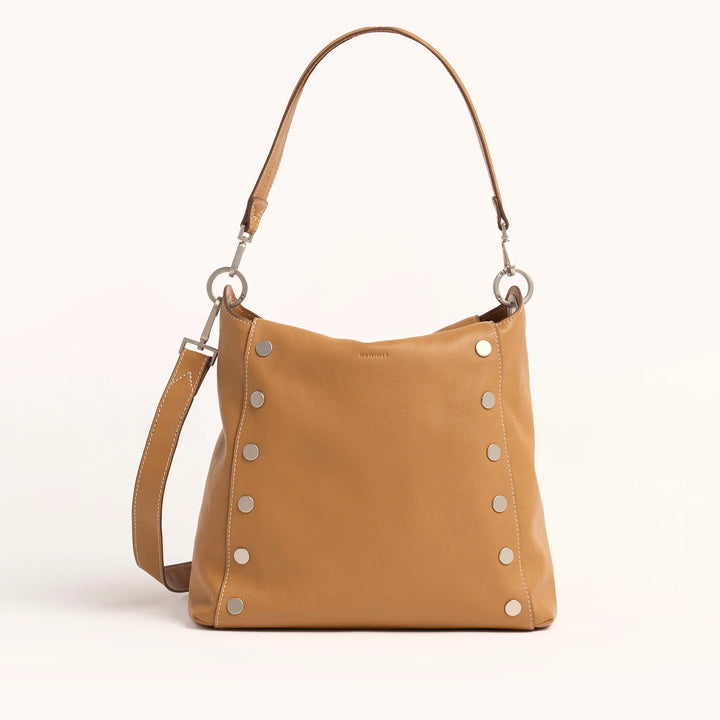 Hammitt Bryant Large Crossbody Bag in Oak Edge/Brushed Silver