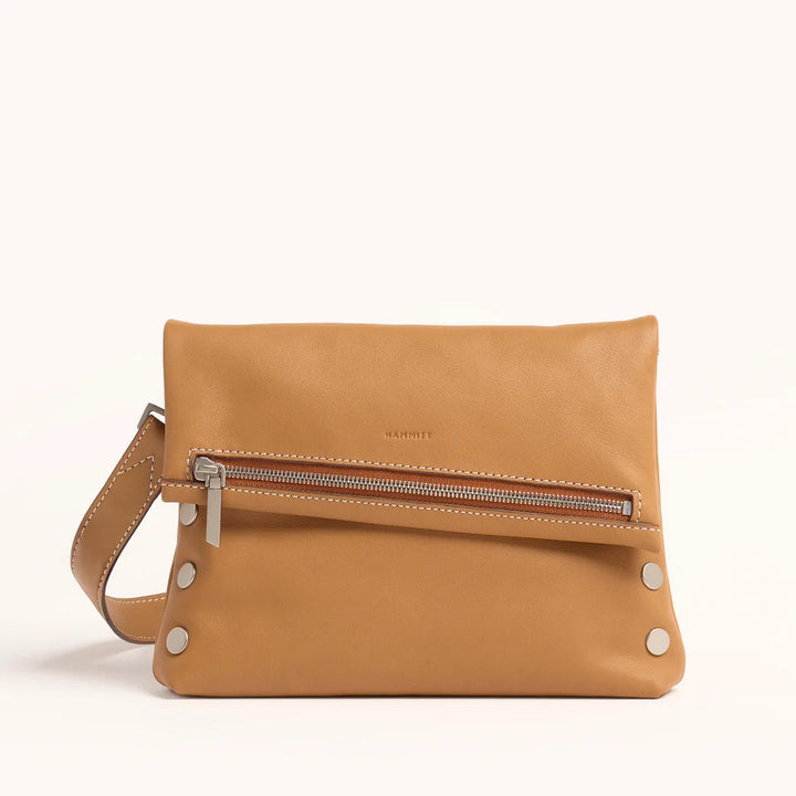 Hammitt VIP Medium Clutch Crossbody in Oak Edge/Brushed Silver