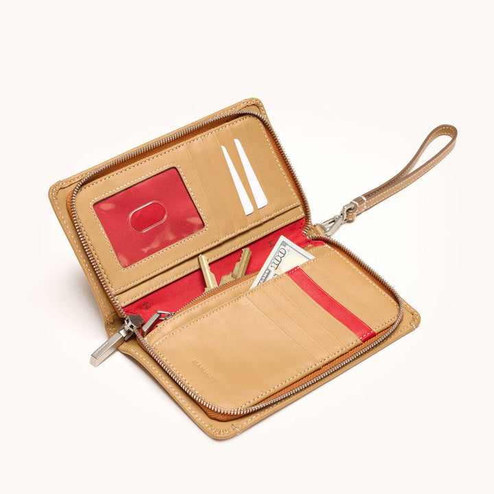 Hammitt Bryant Wallet in Oak Edge/Brushed Silver
