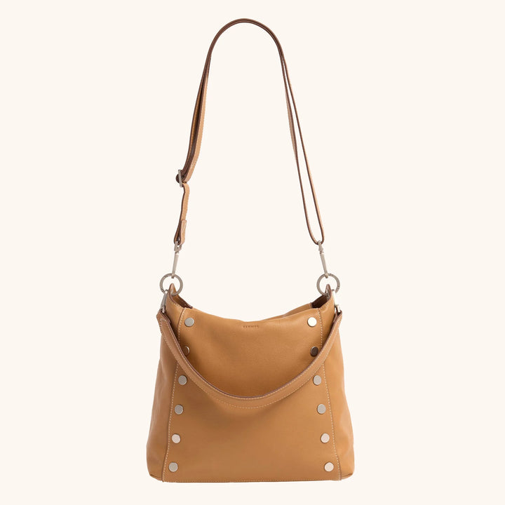 Hammitt Bryant Large Crossbody Bag in Oak Edge/Brushed Silver