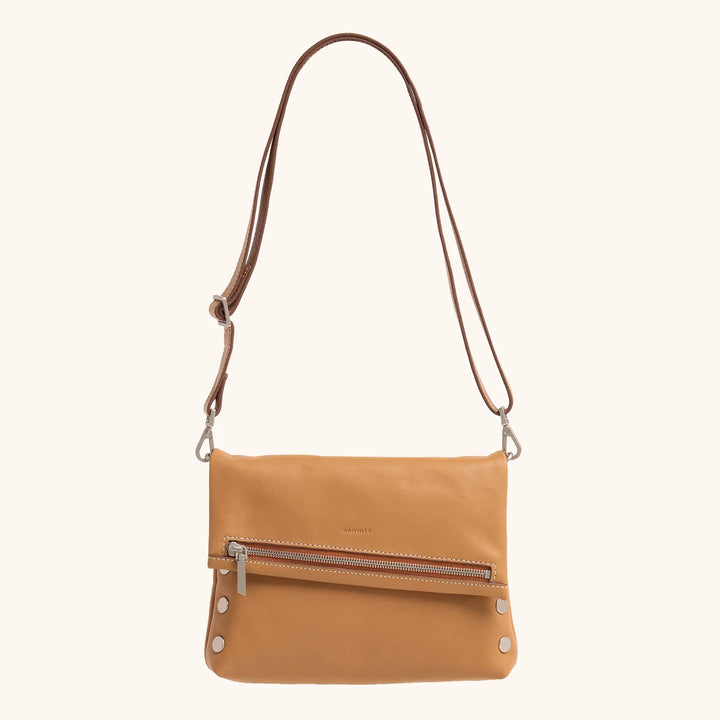 Hammitt VIP Medium Clutch Crossbody in Oak Edge/Brushed Silver