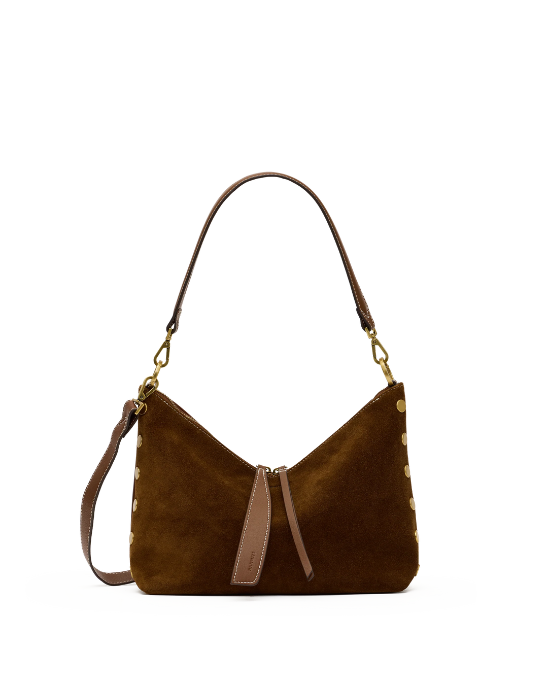 Hammitt Grace Medium in Cinnamon Suede/Antique Gold
