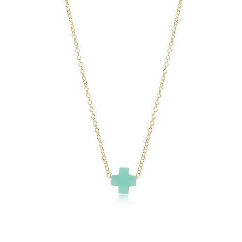 enewton 16" Necklace Gold - Signature Small Cross