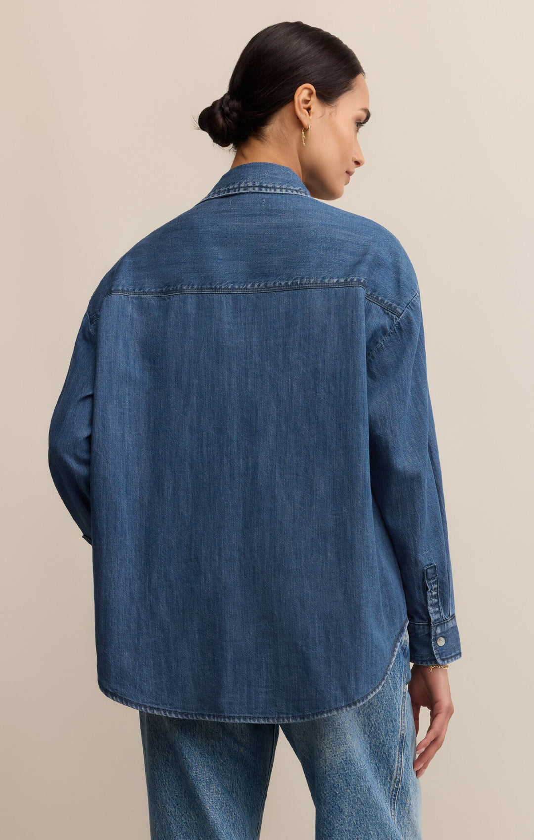 Z Supply Atwood Denim Shirt in Indigo