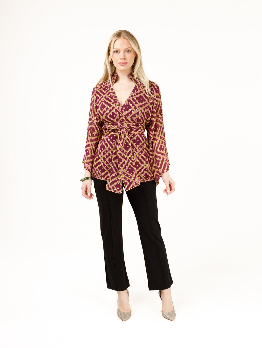 Holly Shae Vicky Top in Yuletide Reserve Lurex