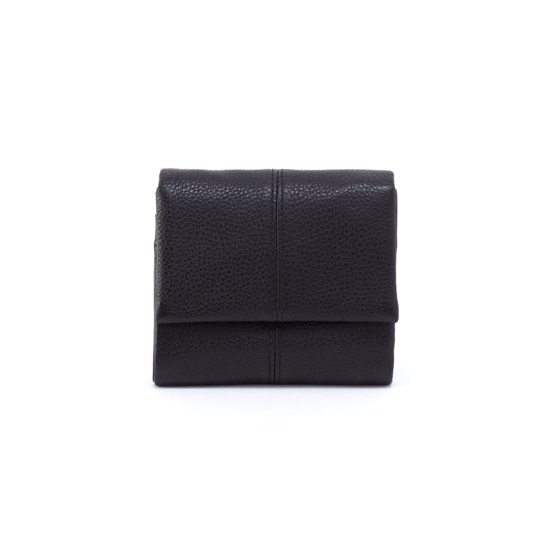 Hobo Keen Mini Trifold Wallet in Black