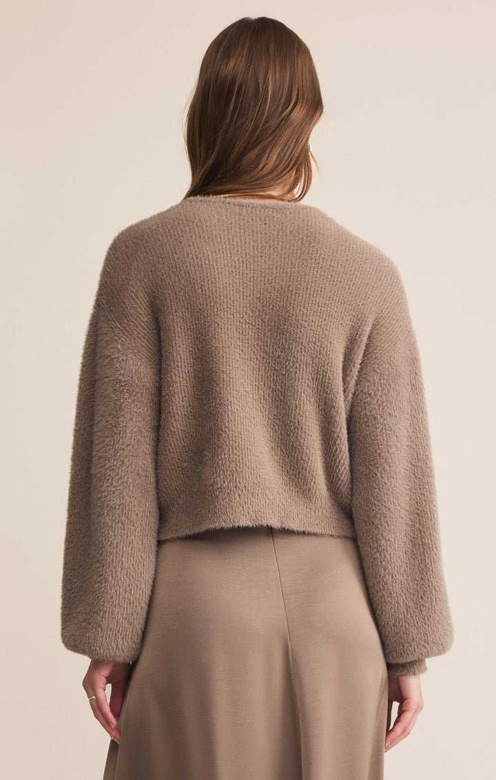 Z Supply Sadira Fluffy Cardigan in Moonlight