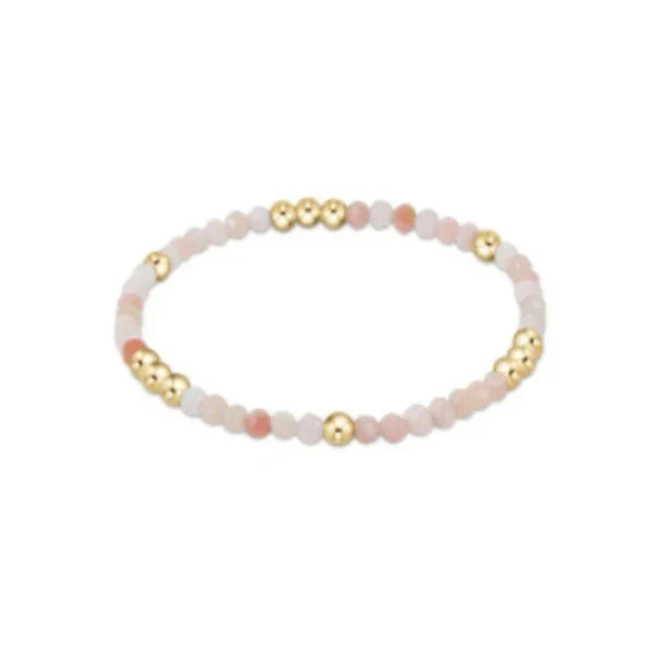 Enewton Worthy Pattern 3mm Bead Bracelet - Pink Opal