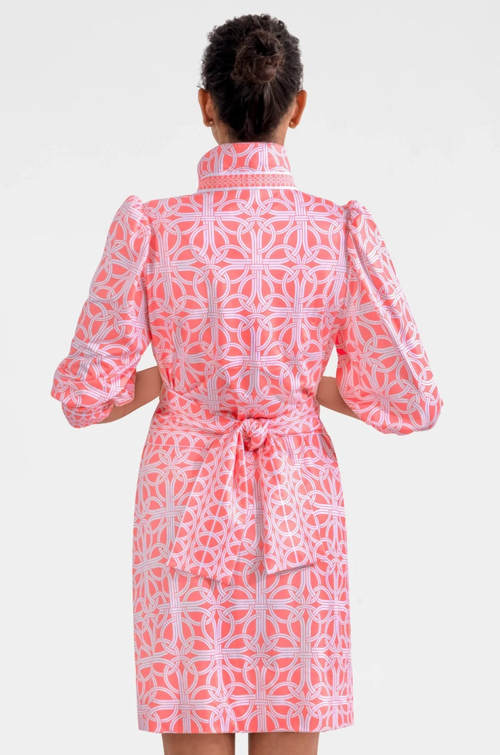 Gretchen Scott Swagger Dress - Ring Toss in Melon