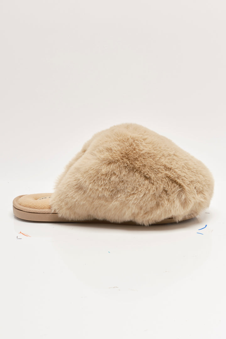 Free People Snowball Slipper in Taupe