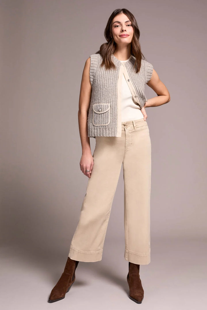 Tribal Comfort Stretch High Rise Palazzo Pants in Sandstone