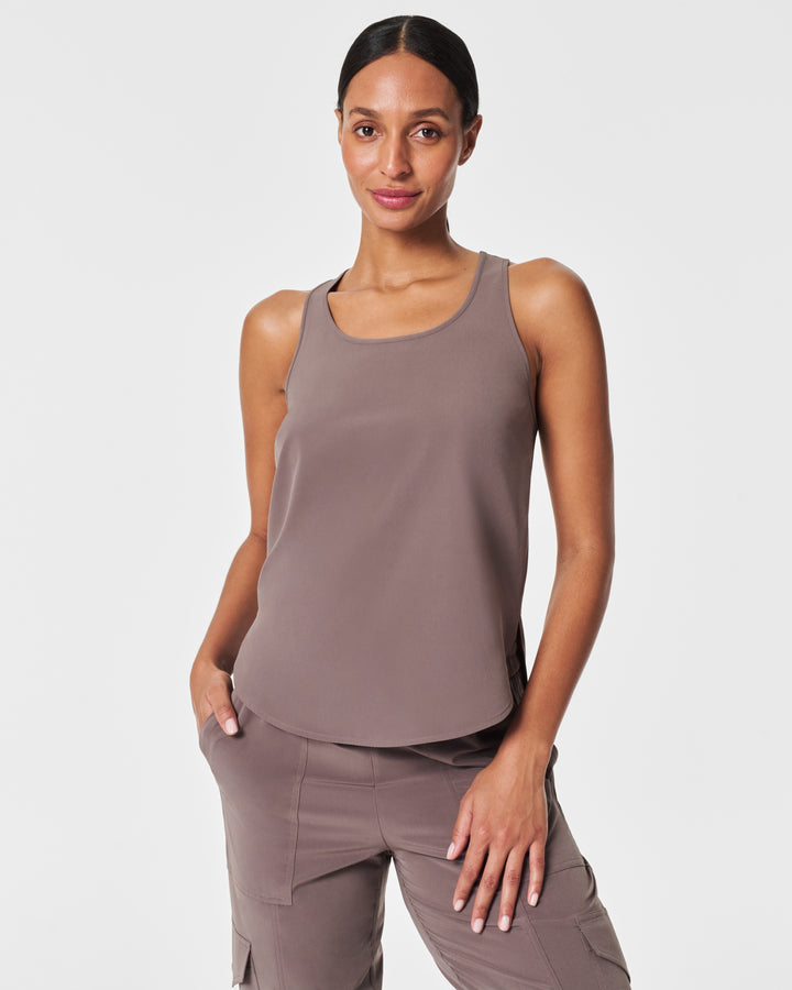 Spanx Out Of Office Shell Tank in Smoke