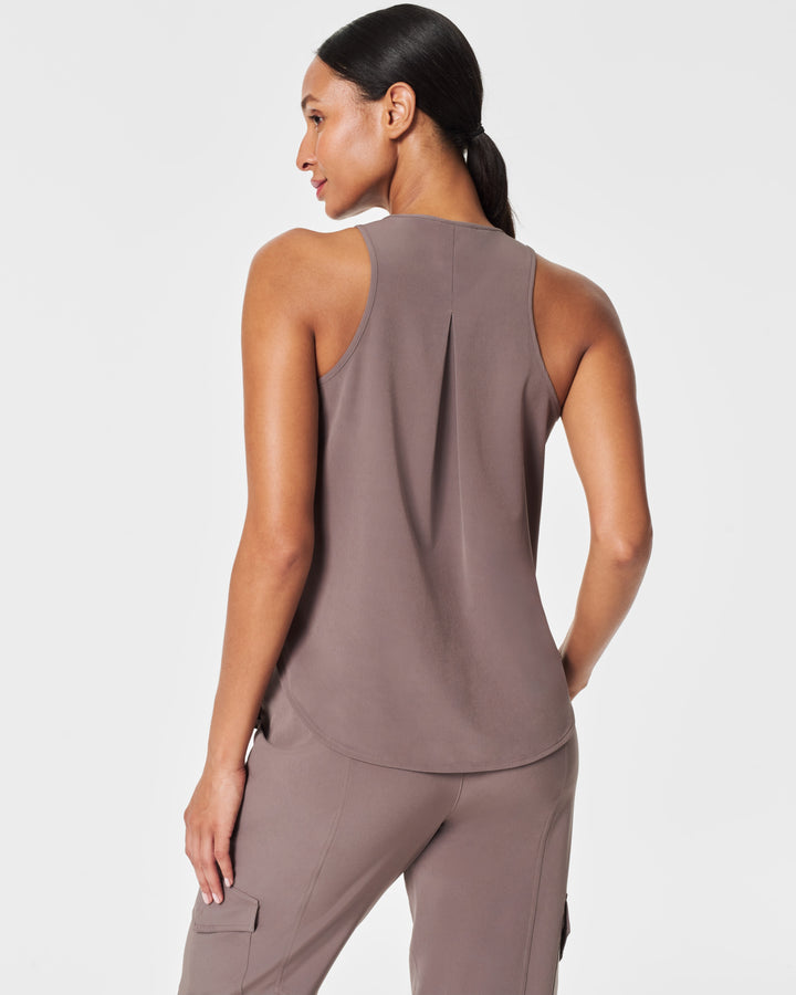 Spanx Out Of Office Shell Tank in Smoke
